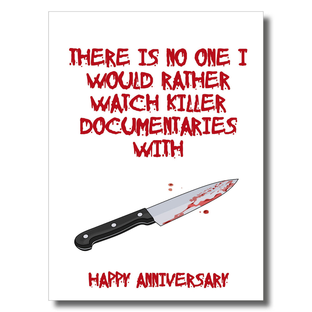 Watch Killer Documentaries Anniversary Card PACK OF 6 #1 image
